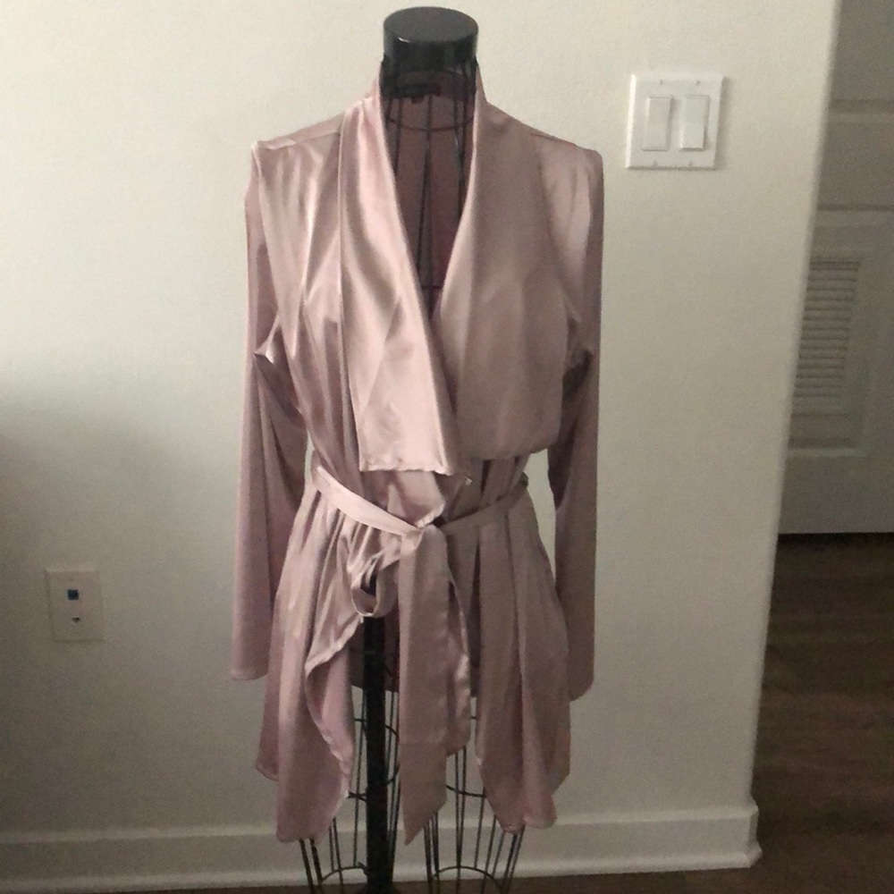 Pink Champagne Silk cover up